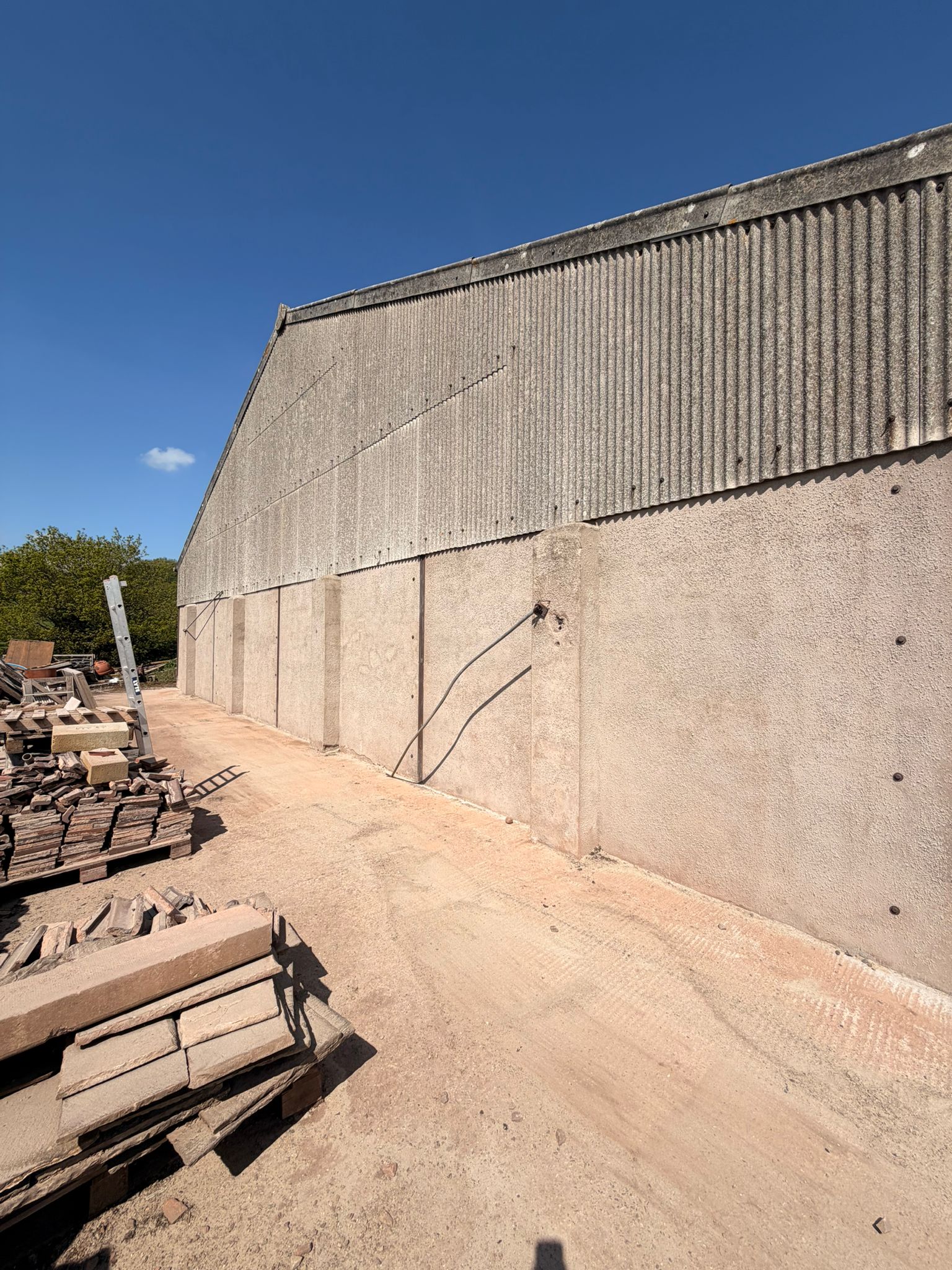 Farm barn fully shot blasted - agriculture in County Durham