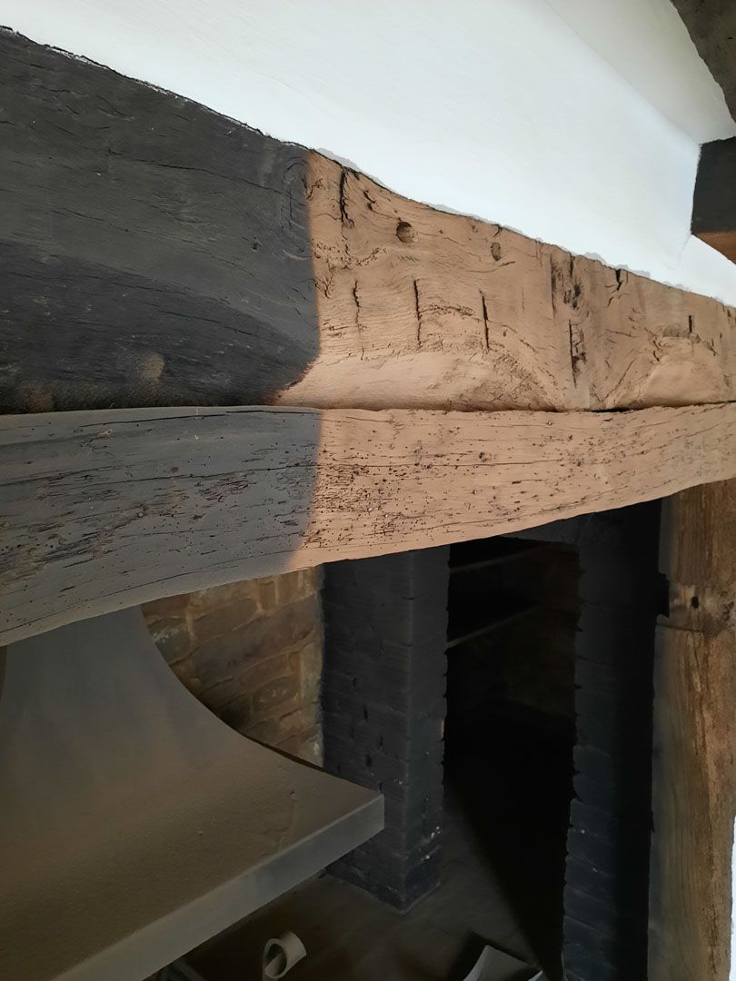 Before and after shot blasting comparison