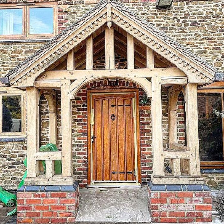 Porch sandblasting result